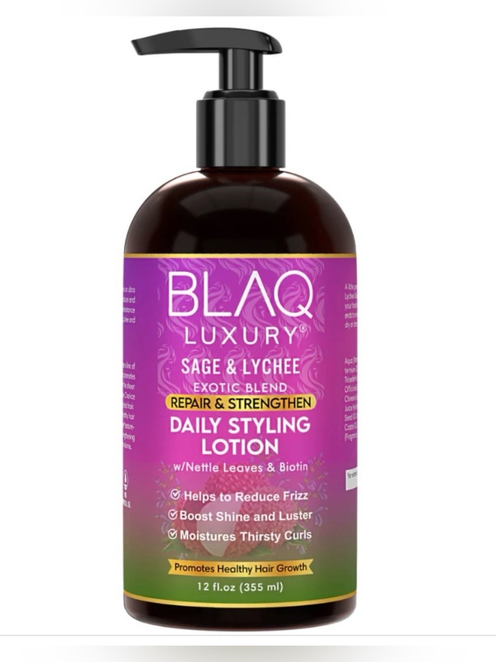 BLAQ Luxury Sage & Lychee Daily Styling Lotion